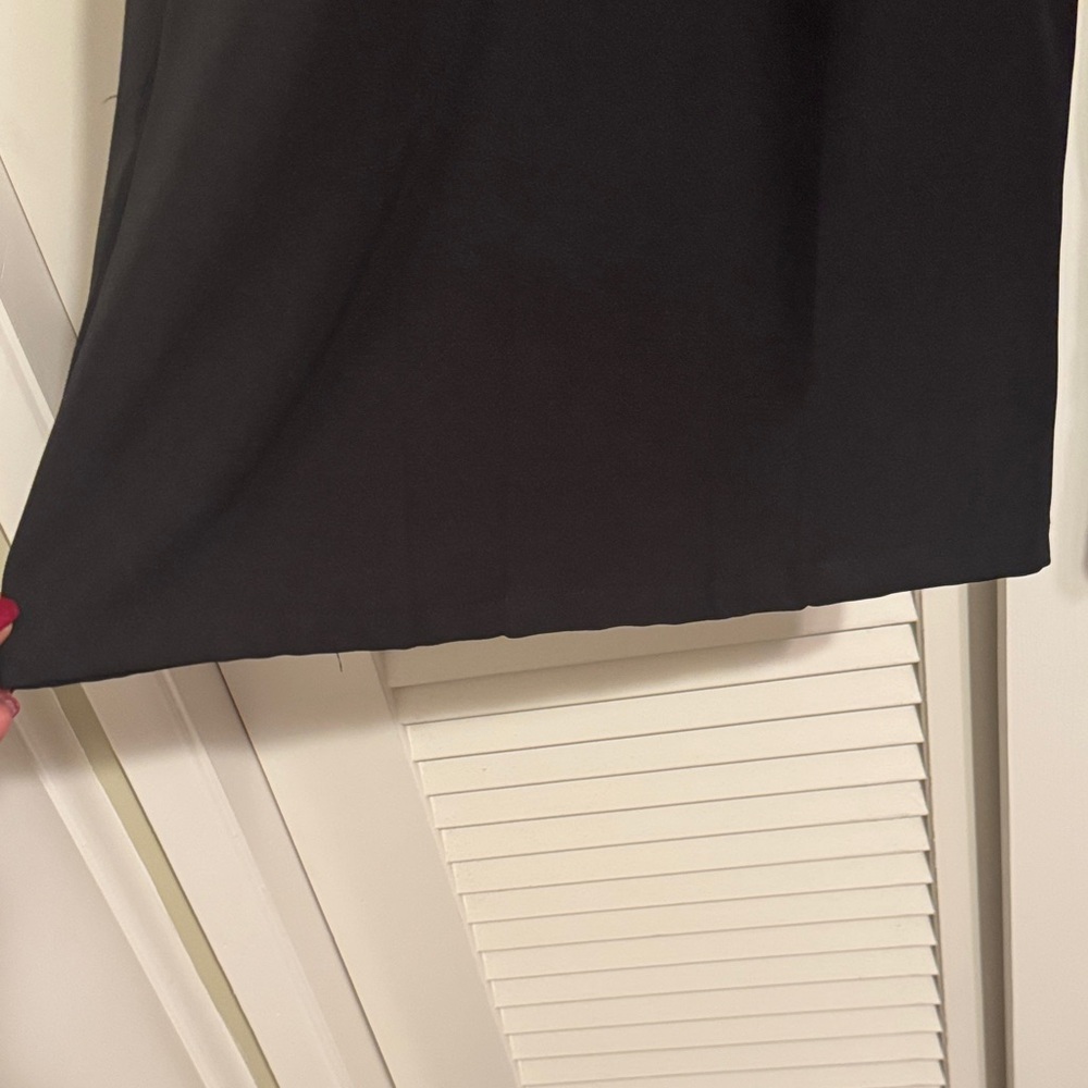 Pleated Wide Leg Black Trousers - Picture 6 of 8